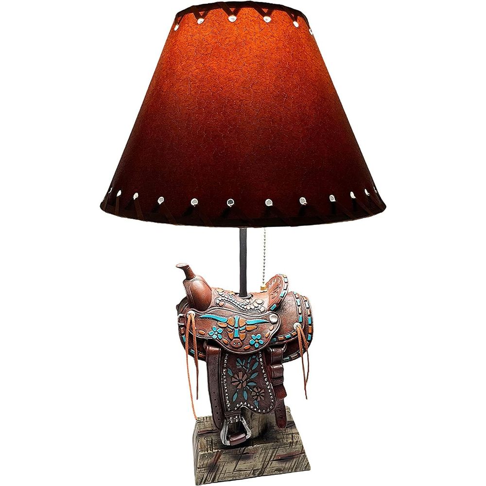 Home Decor Lamp - Lampa stołowa w stylu kowbojskim Western
