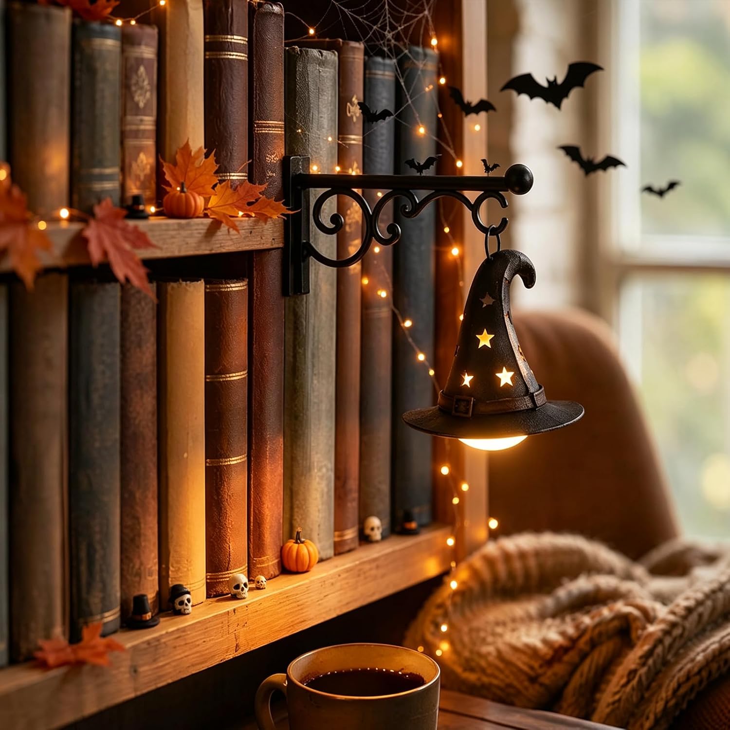 Home Decor Lamp - Lampa na półkę na książki, latarnia