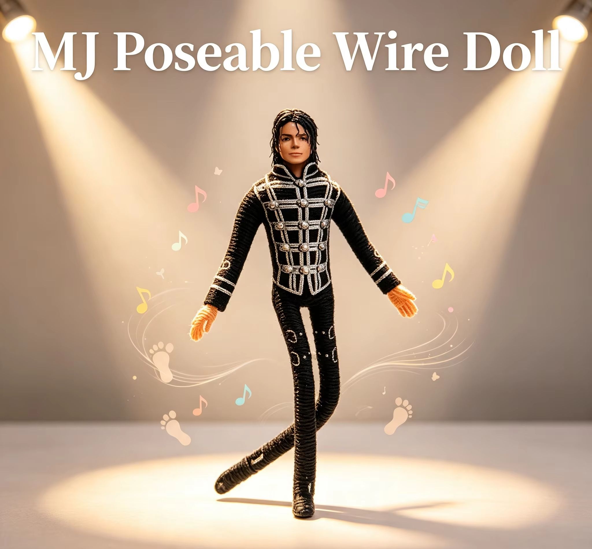 Home Decor Happy - Michael Jackson Figurka z ruchomymi stawami,