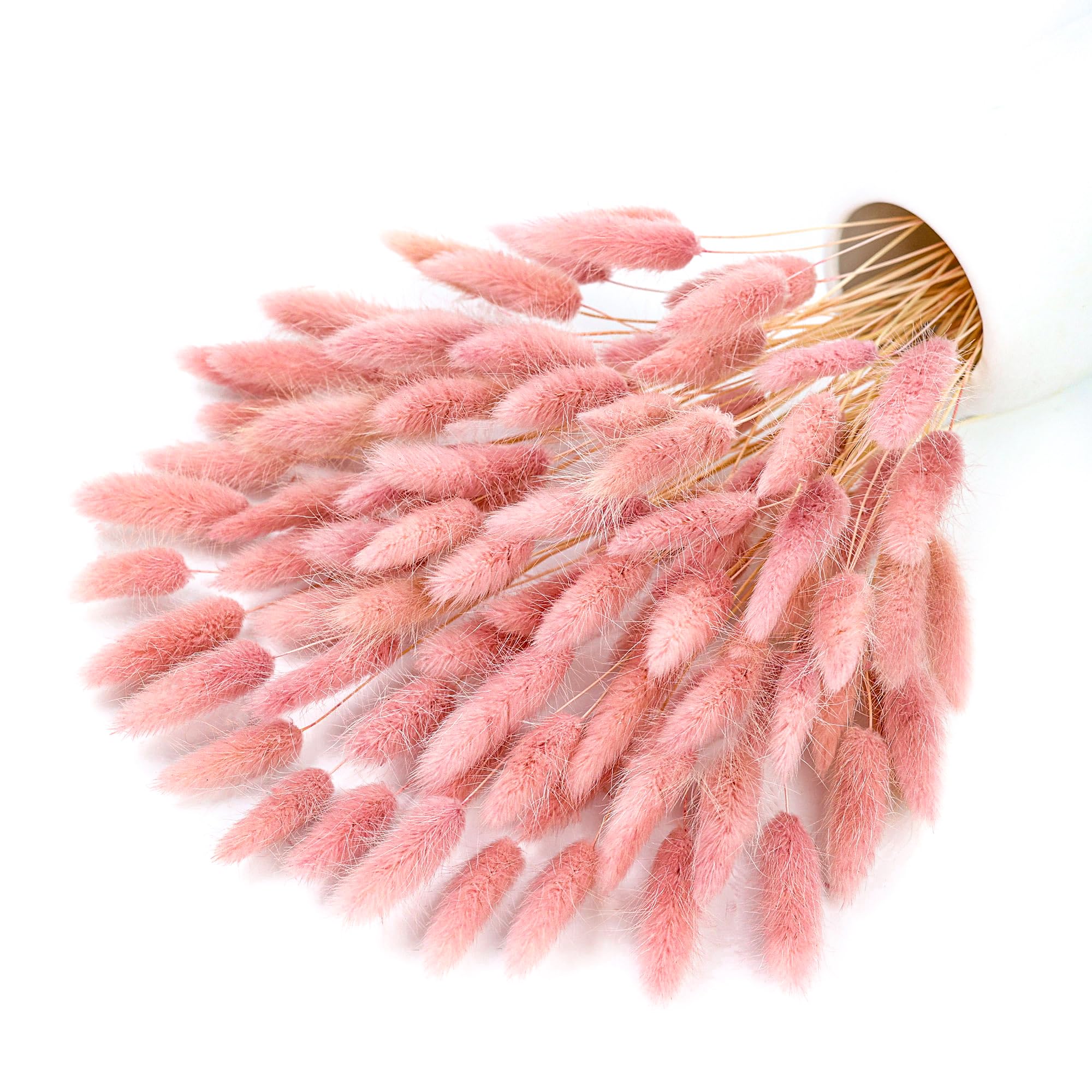 Pampas Grass Decor - 120 szt. Różowe Suszone Trawy Pampasowe