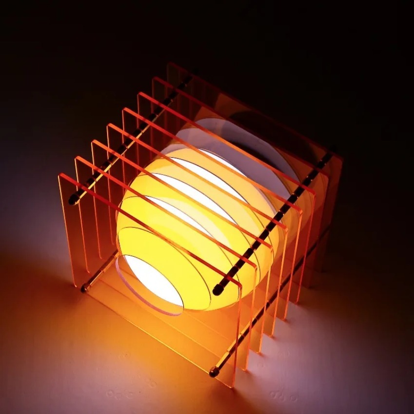 Home Decor Lamp - Lampa Księżyc DIY Akrylowa Lampa z