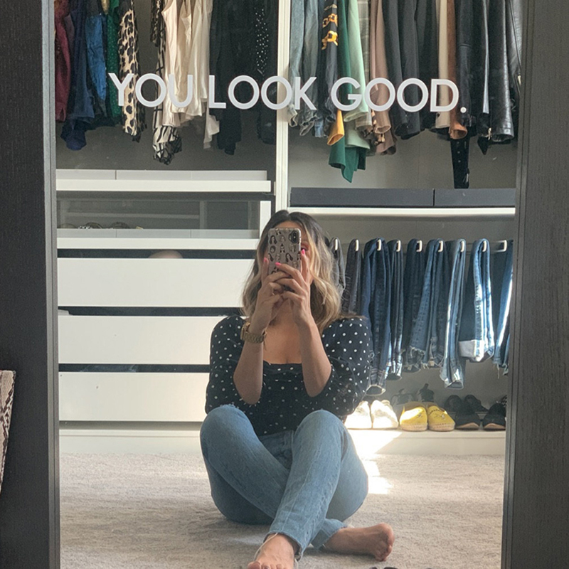 Home Decor Vinyl Flooring - You Look Good Mirror Naklejka ścienna