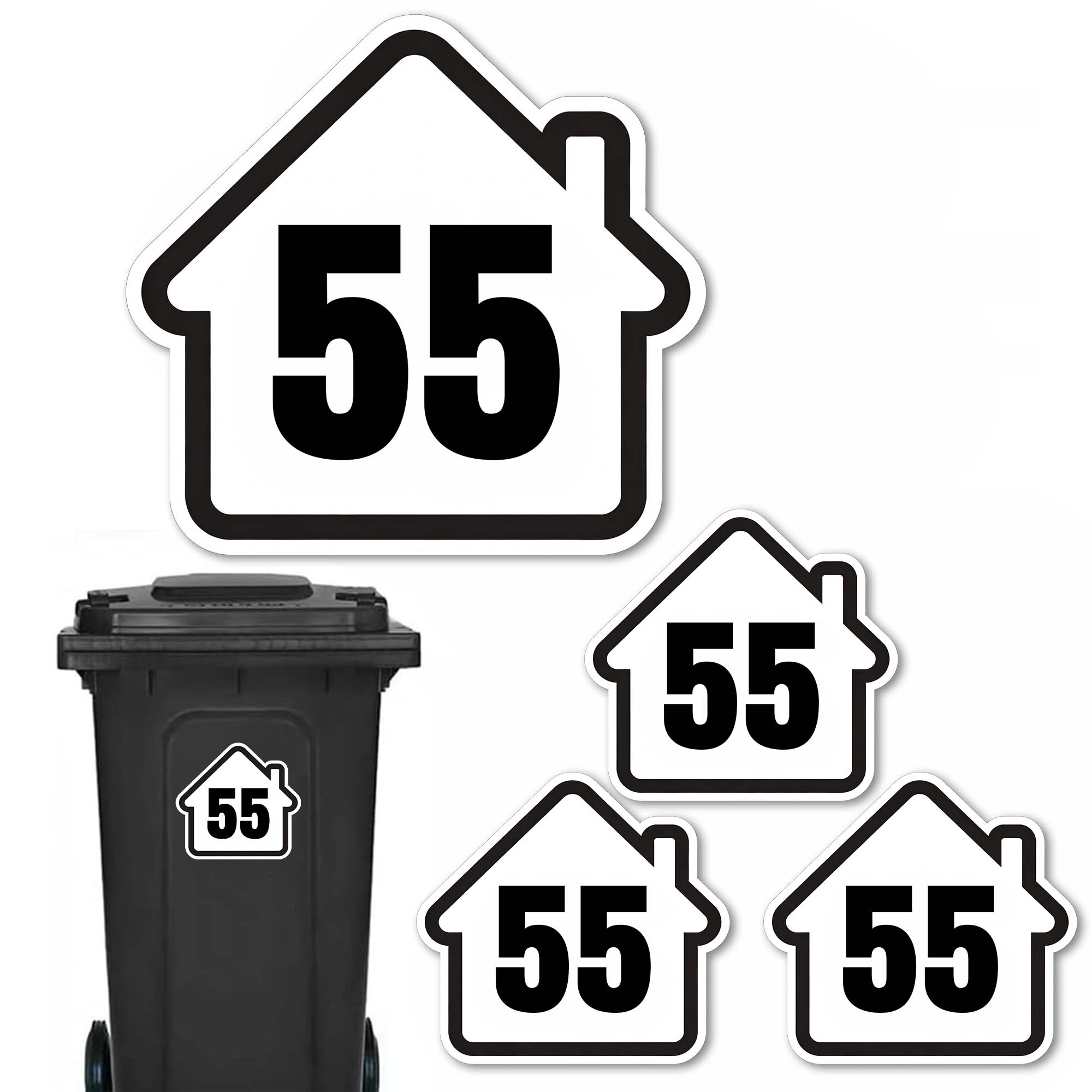 Home Decor Sticker - Naklejki na kosz na śmieci z