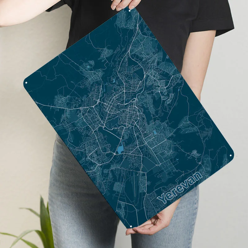 Mapa miasta Erevana, plakat, m – Home Decor Yerevan recenzja i cena