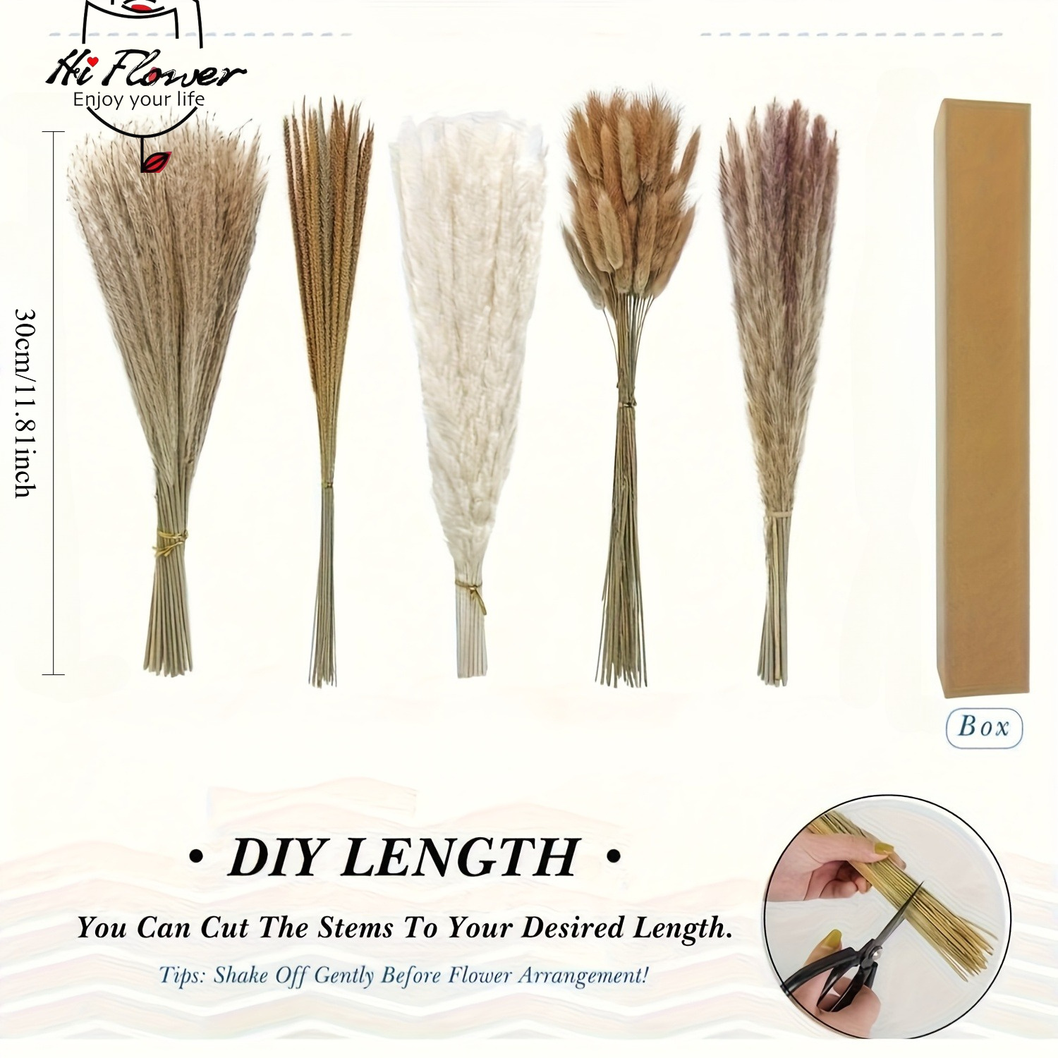 Naturalny bukiet suszonej traw – Pampas Grass Decor recenzja i cena