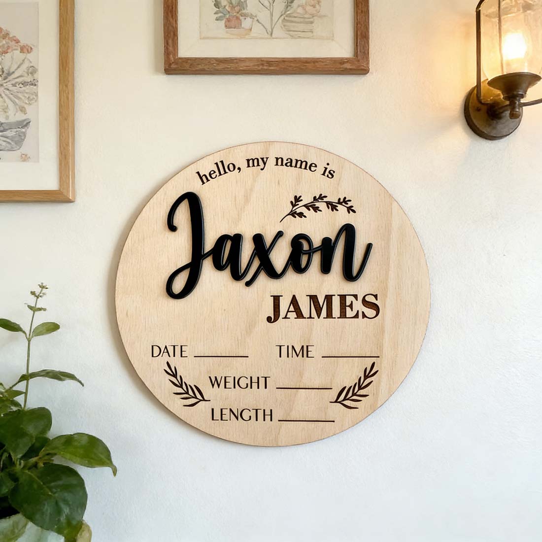 1 szt. Personalizowany drewnia – Home Decor Happy recenzja i cena
