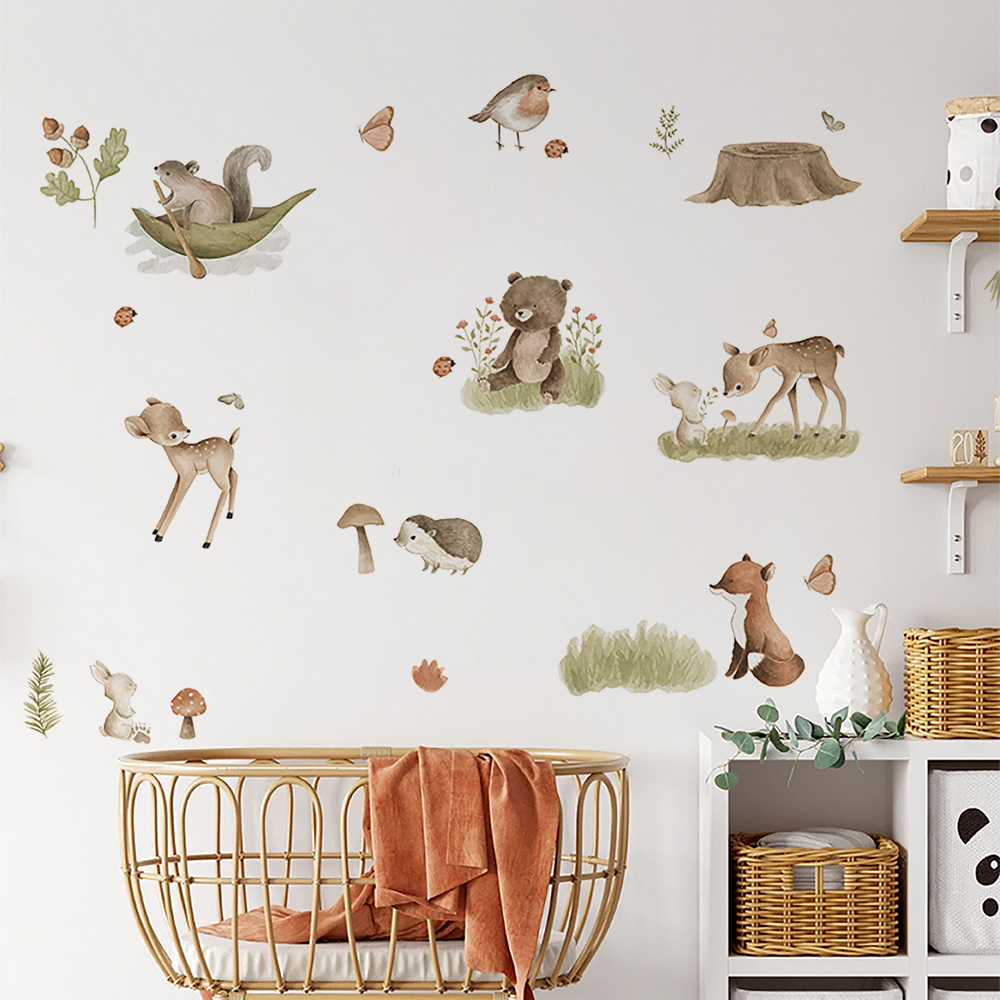 Las skandynawski kreskówka ści – Home Decor Vinyl Flooring recenzja i cena