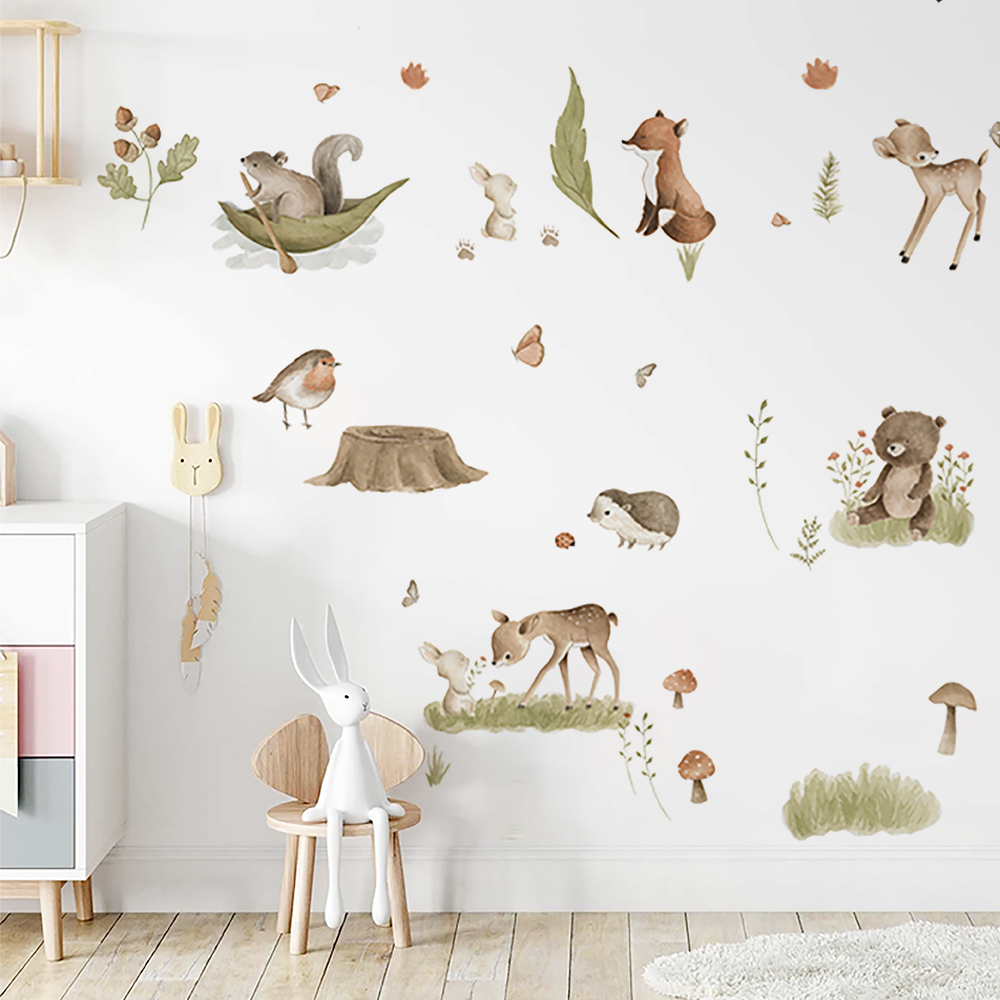 Las skandynawski kreskówka ści – Home Decor Vinyl Flooring recenzja i cena
