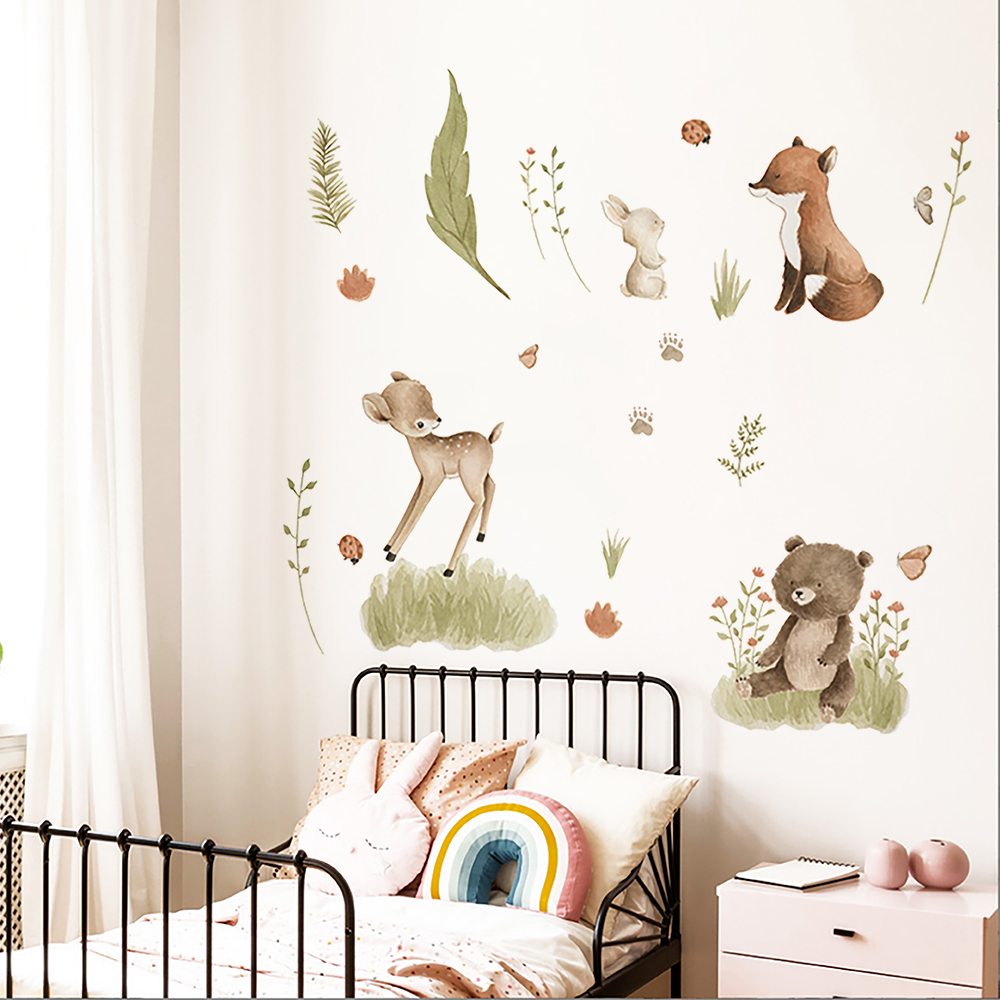 Las skandynawski kreskówka ści – Home Decor Vinyl Flooring recenzja i cena