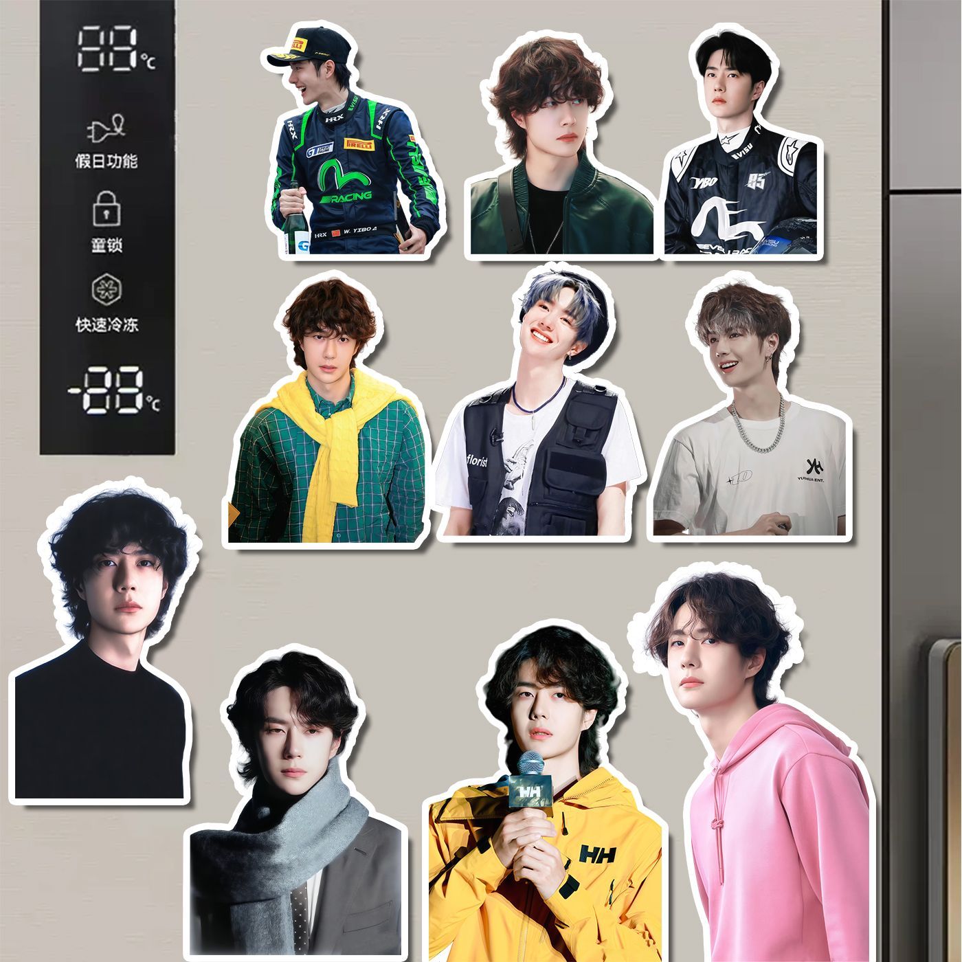 Naklejka na lodówkę Wang Yibo, – Home Decor Sticker recenzja i cena