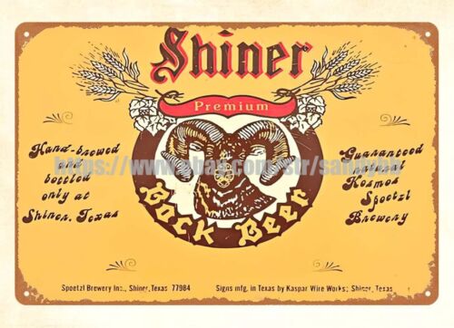 Metalowy szyld blaszany Shiner – Home Decor Online Shopping recenzja i cena