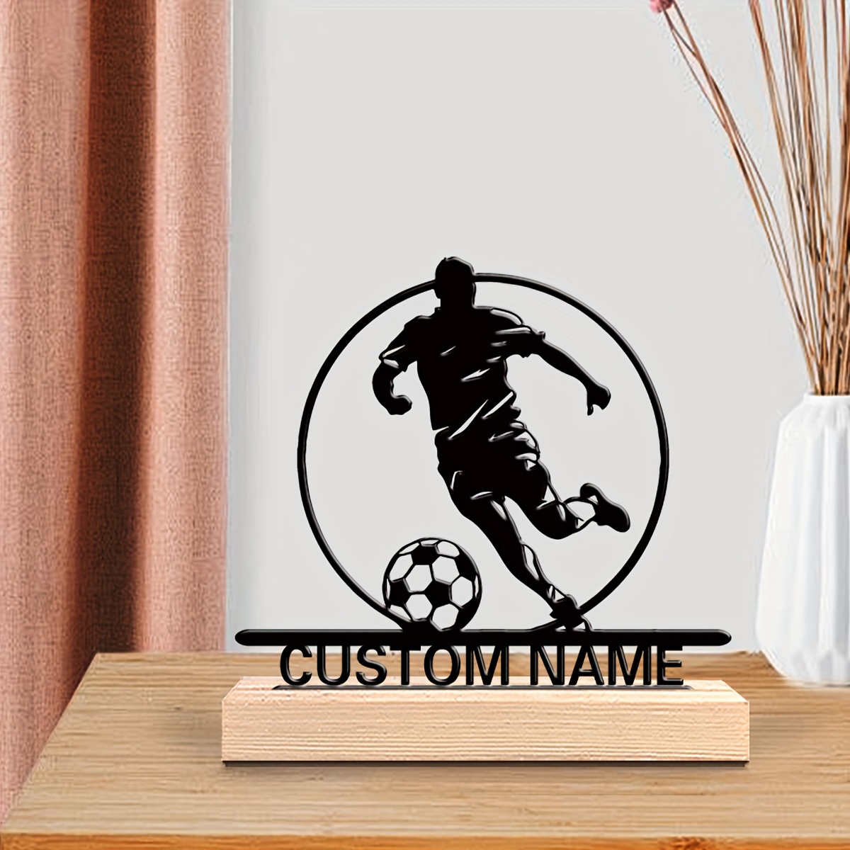 Metalowa statuetka piłkarza z  – Home Decor Happy recenzja i cena