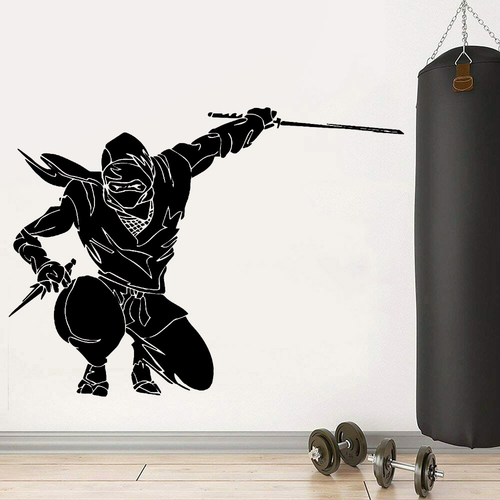 Ninja Naklejka ścienna Japońsk – Home Decor Vinyl Flooring recenzja i cena