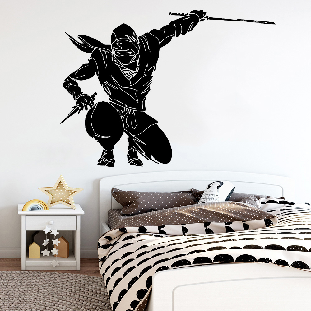 Ninja Naklejka ścienna Japońsk – Home Decor Vinyl Flooring recenzja i cena