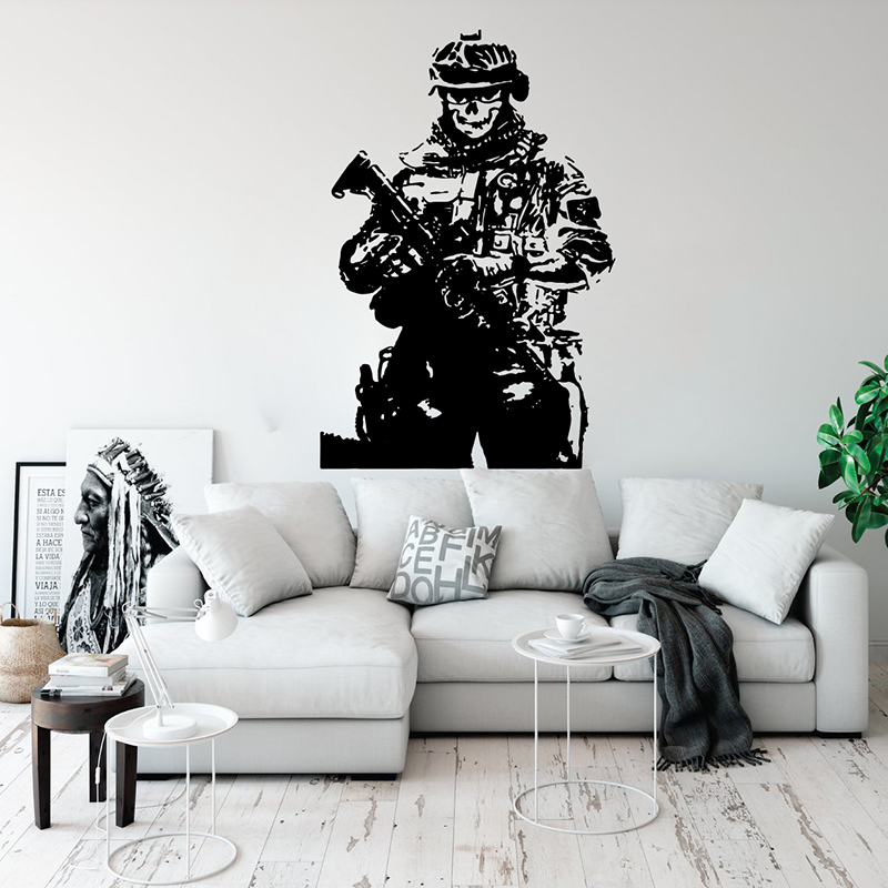 Solider Sniper Skull War Nakle – Home Decor Vinyl Flooring recenzja i cena