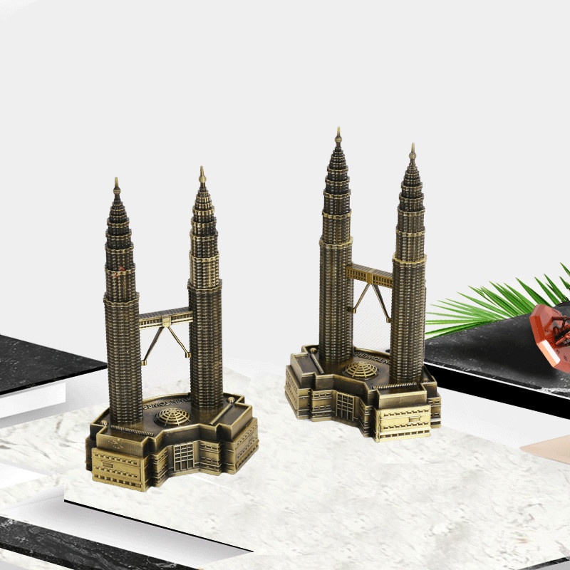 Retro Model Wież Petronas w Ku – Home Decor Kuala Lumpur recenzja i cena