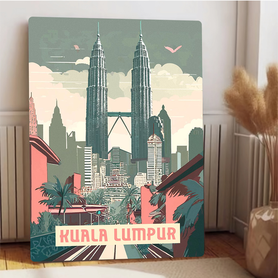 Metalowa grafika ścienna z pan – Home Decor Kuala Lumpur recenzja i cena