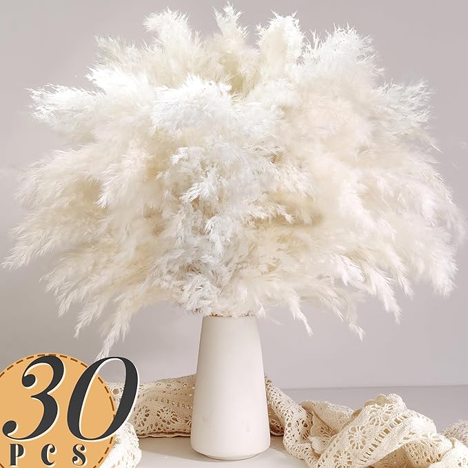 30 SZTUK BIAŁEJ TRZEWICY PAMPA – Pampas Grass Decor recenzja i cena