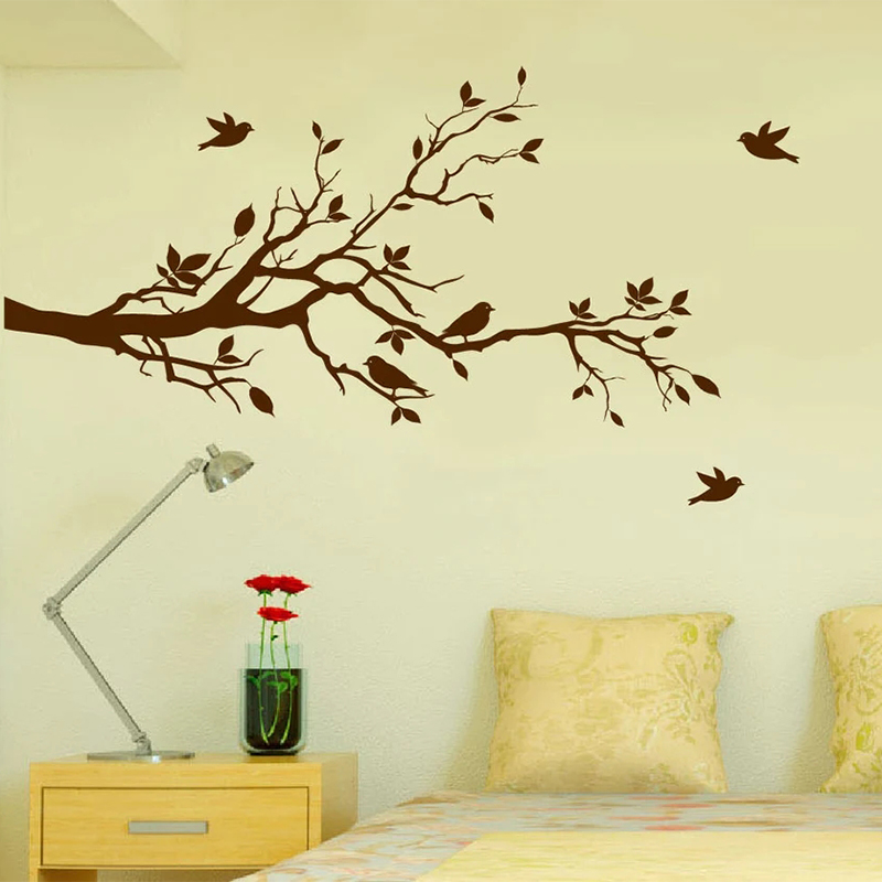 Naklejka ścienna z gałązką drz – Home Decor Vinyl Flooring recenzja i cena