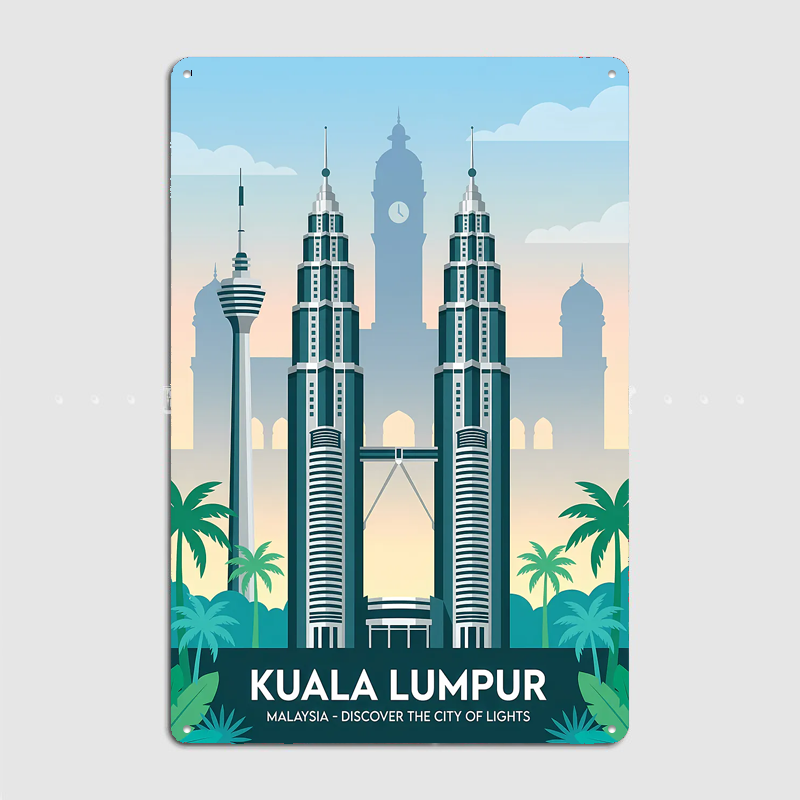 Plakaty z widokami na miasto K – Home Decor Kuala Lumpur recenzja i cena