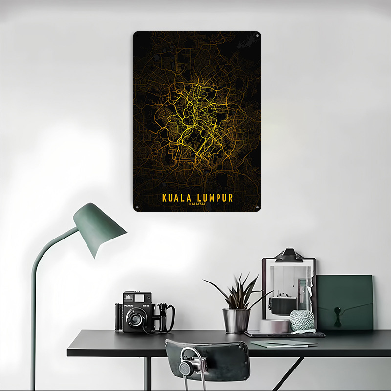 Mapa Kuala Lumpur Golden City, – Home Decor Kuala Lumpur recenzja i cena